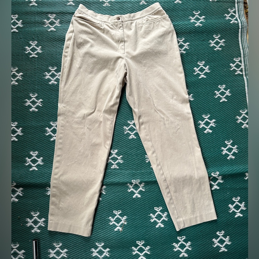 Jones Wear Sport Vintage High Rise Cream Pants Women’s Size 14